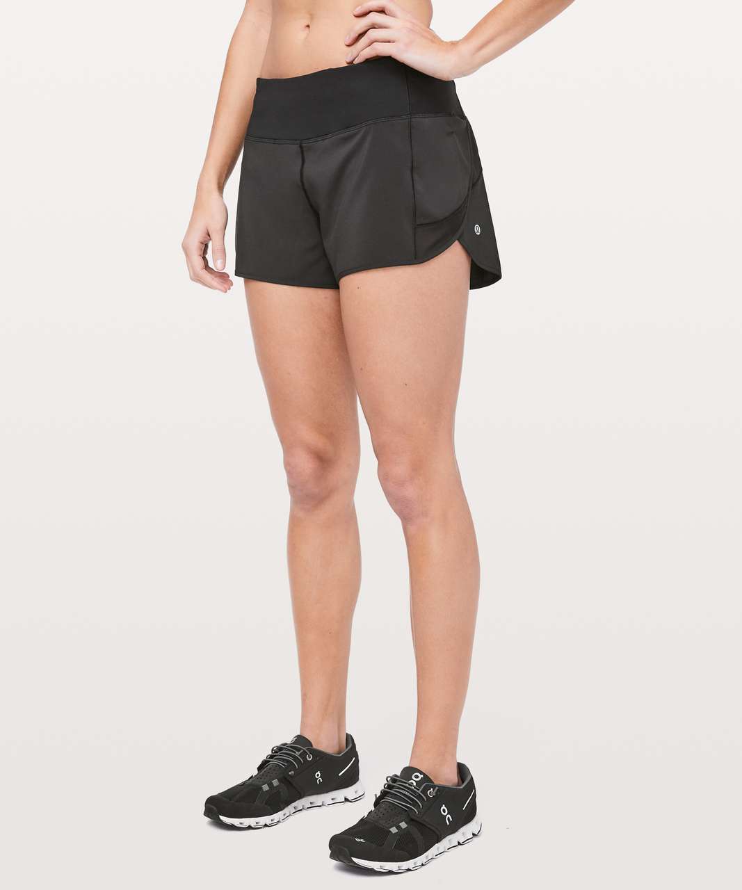 Lululemon Mesh Over Miles Short *3" - Black