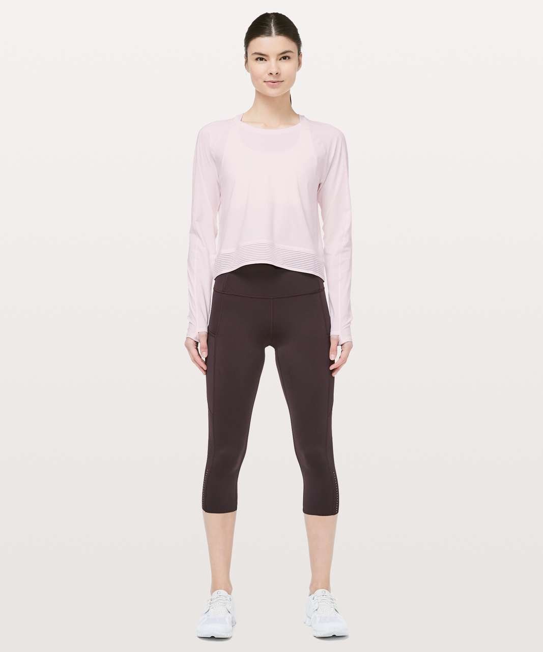 Lululemon Stride Jacket - Paris Pink White Microstripe / Paris Pink - lulu  fanatics