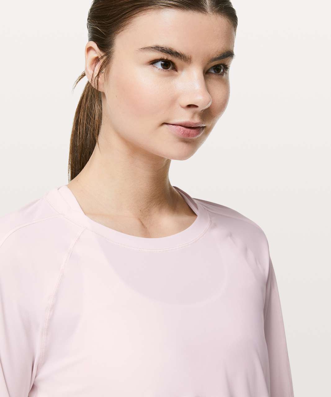 Lululemon Stripe In Stride Long Sleeve - Pink Glow