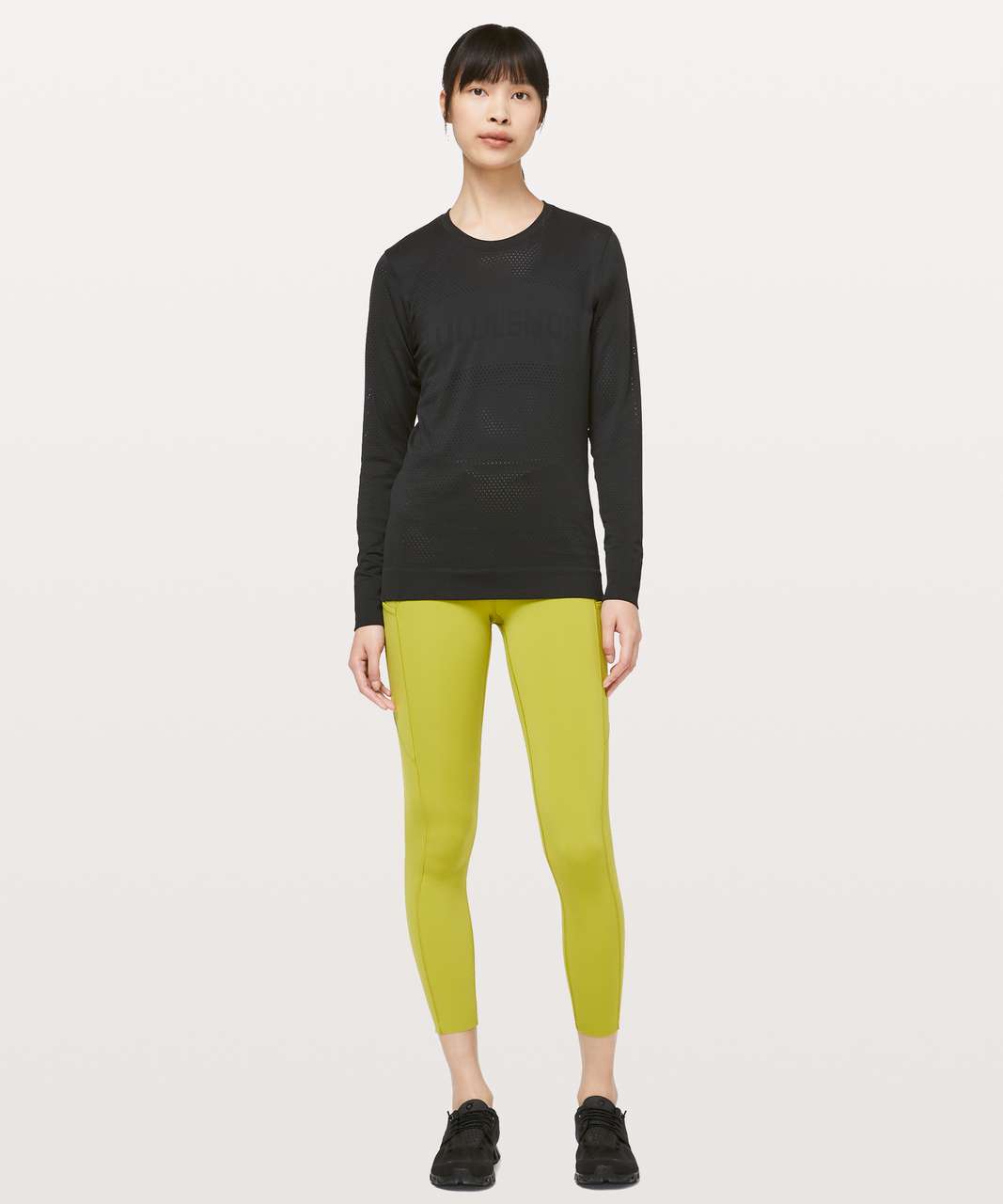 Lululemon Breeze By Long Sleeve *lululemon - Black / Black