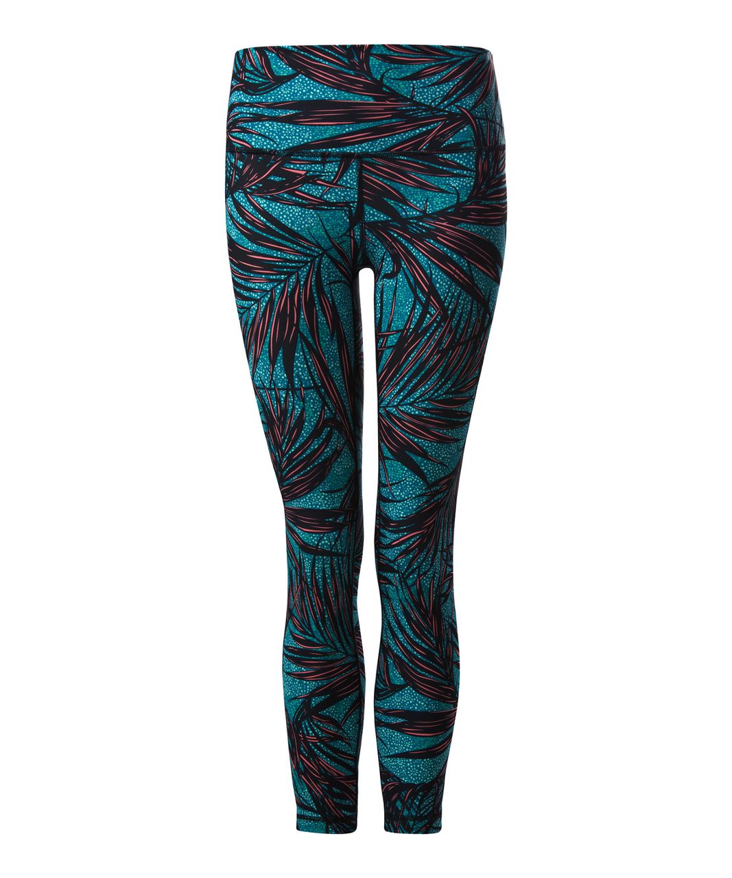 Lululemon High Times Pant - Palm Lace Tofino Teal Multi
