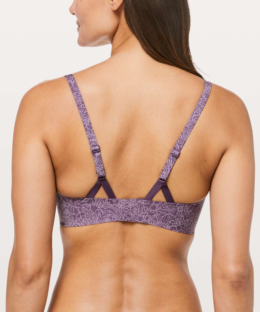 Lululemon Take Shape Bra, 36 C purple floral lululemon bra