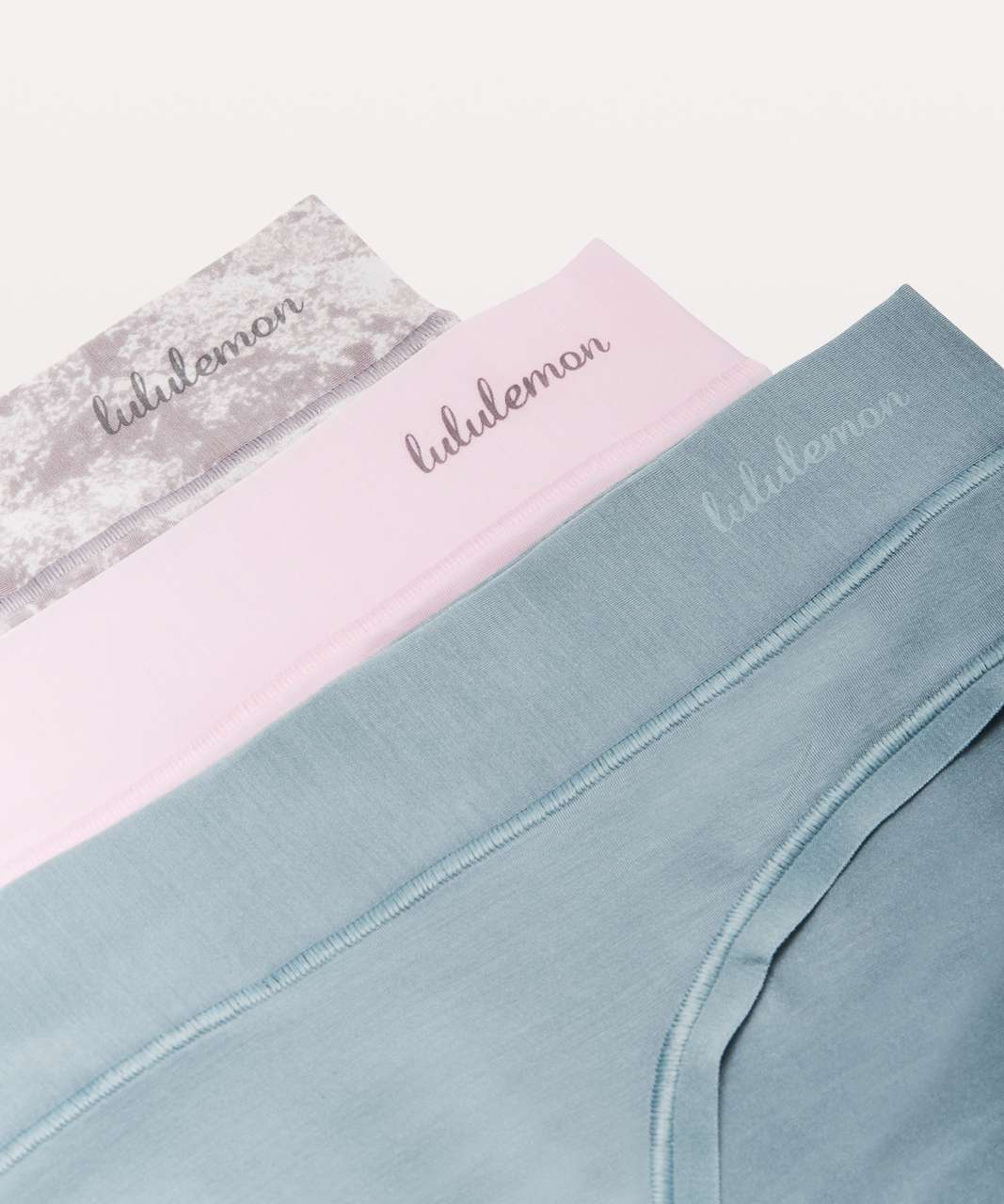 Lululemon Mula Bandhawear Bikini *3 Pack - Pink Glow / Washed Marble Alpine White Silverscreen / Blue Cast