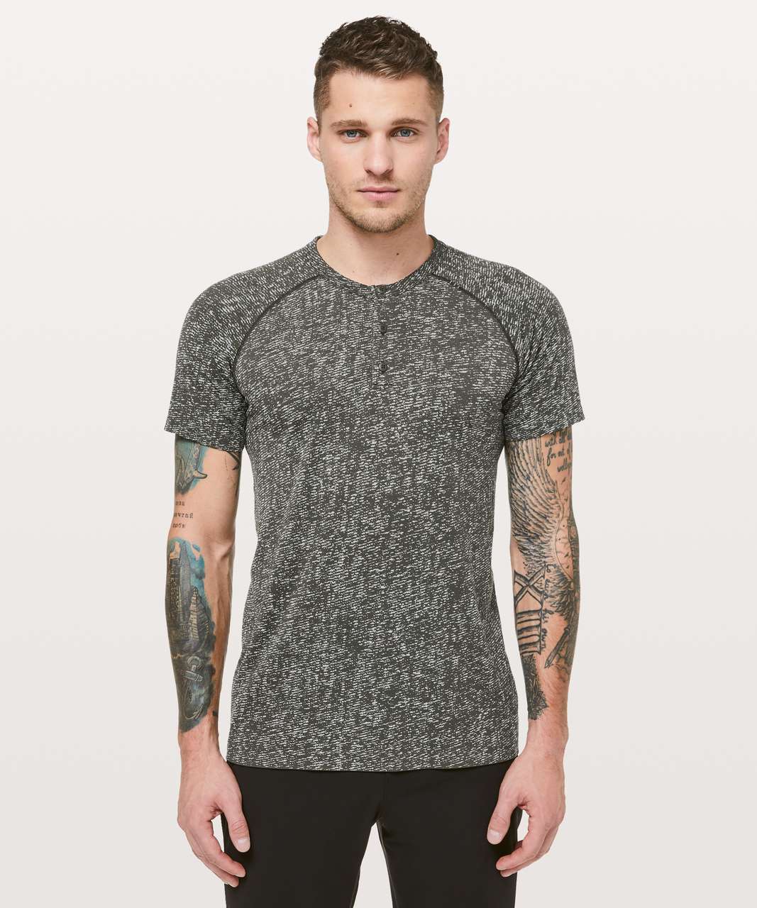 metal vent tech short sleeve henley