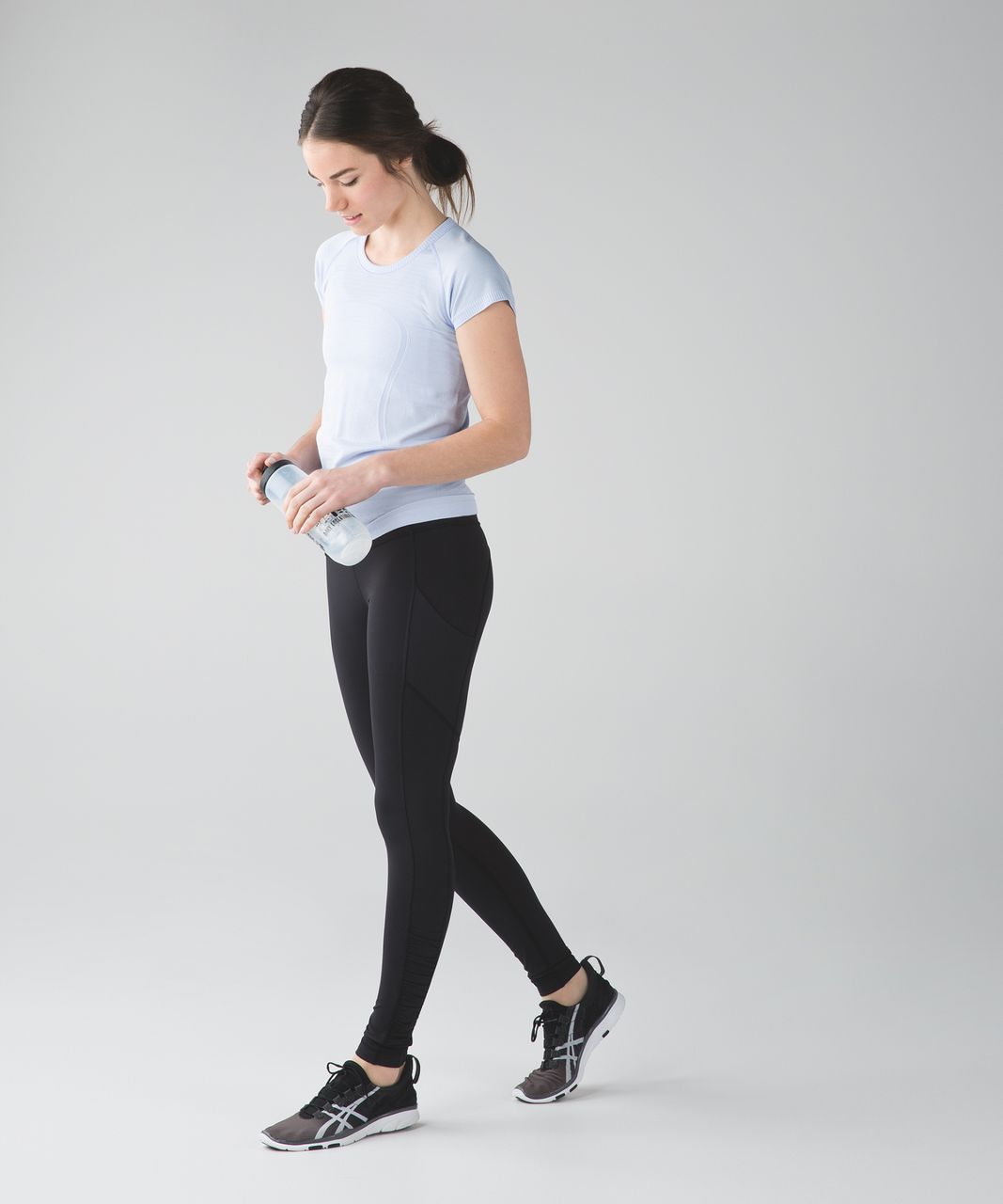 LULULEMON, SPEED TIGHT IV Mesh, Ruched Ankle, Dual Hip Pockets, Blk Size 4  $20.50 - PicClick