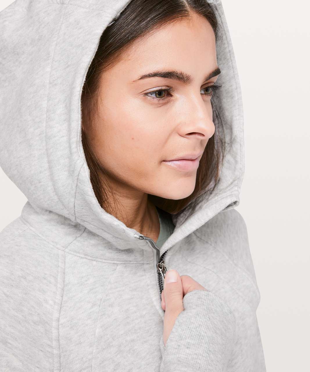 Lululemon Heathered Core Ultra Light Grey Scuba Oversized Half-Zip Hoodie  Gray - $65 (44% Off Retail) - From Reagan