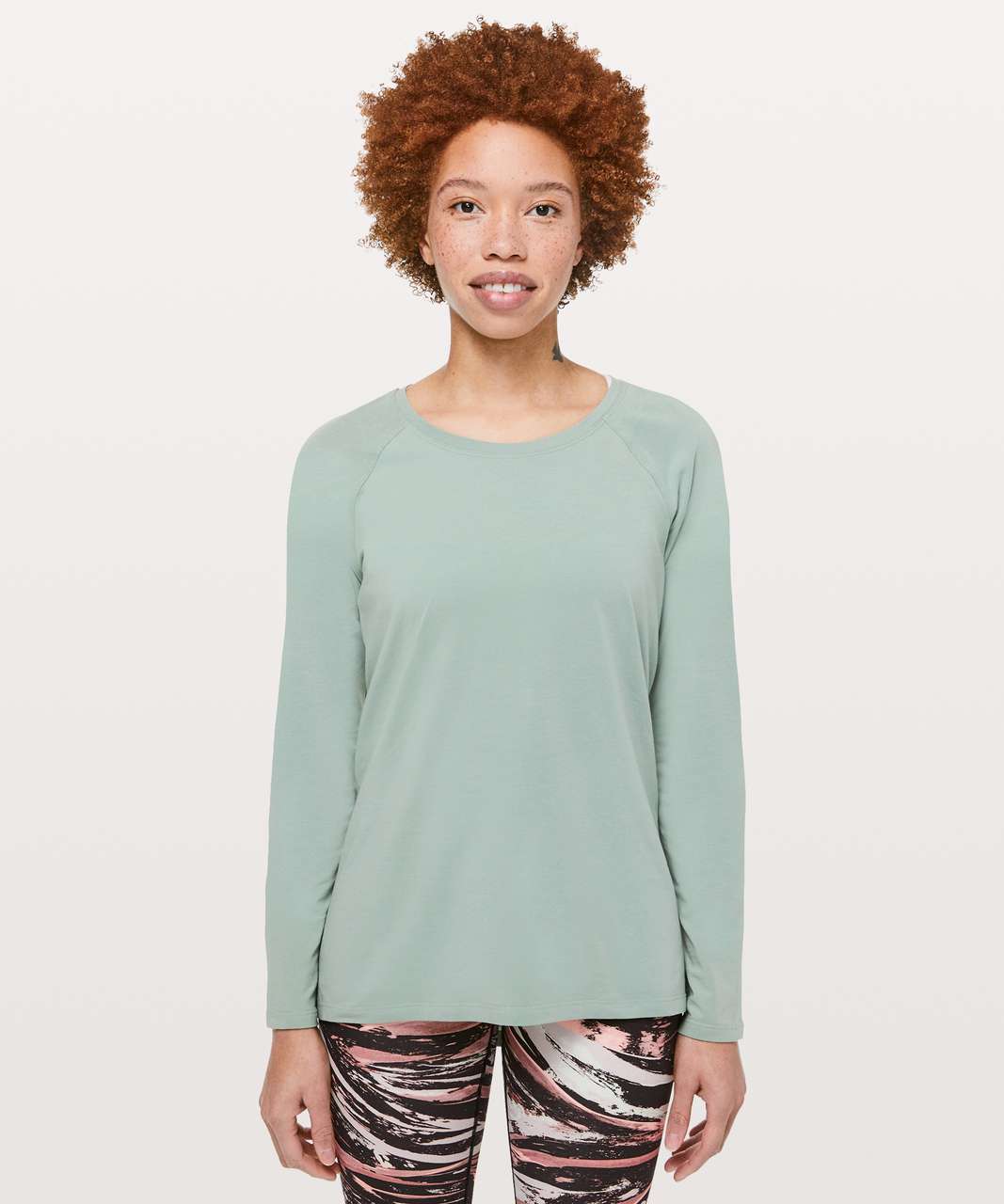 Lululemon Emerald Long Sleeve - Heathered Medium Grey - lulu fanatics