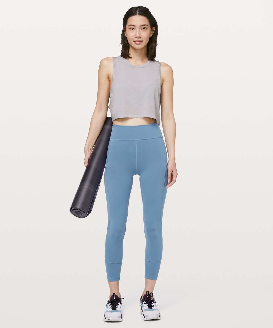 NEW LULULEMON In Movement 25 Tight 10 Utility Blue