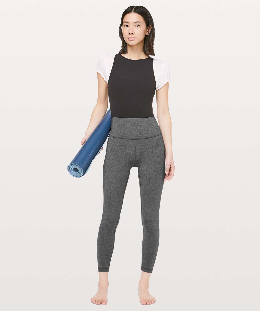 Lululemon Wunder Under High-Rise 7/8 Tight *Luxtreme 25" - Heathered Black