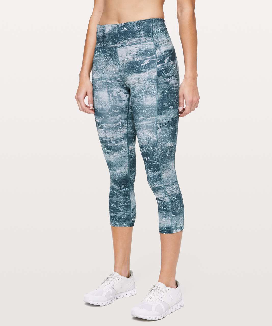 Lululemon Speed Up Crop *21 - Azurite Mint Tint Multi - lulu fanatics