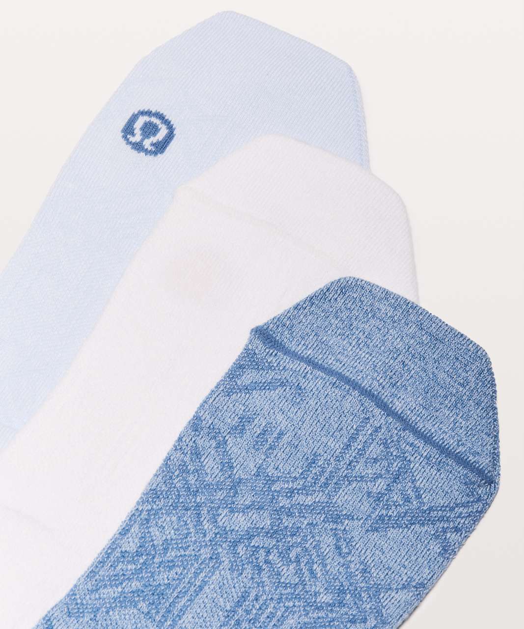 Lululemon On The Fly Sock *3-Pack - White / Windmill / Neptune Blue