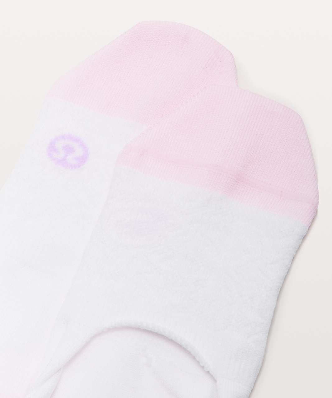 Lululemon Secret Sock - White / Pink Glow