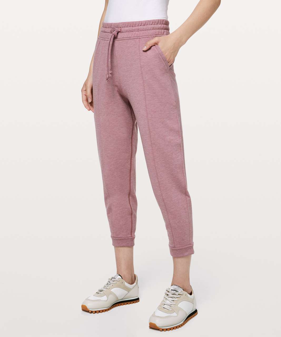 Lululemon At My Leisure Jogger - Heathered Mod Misty Merlot