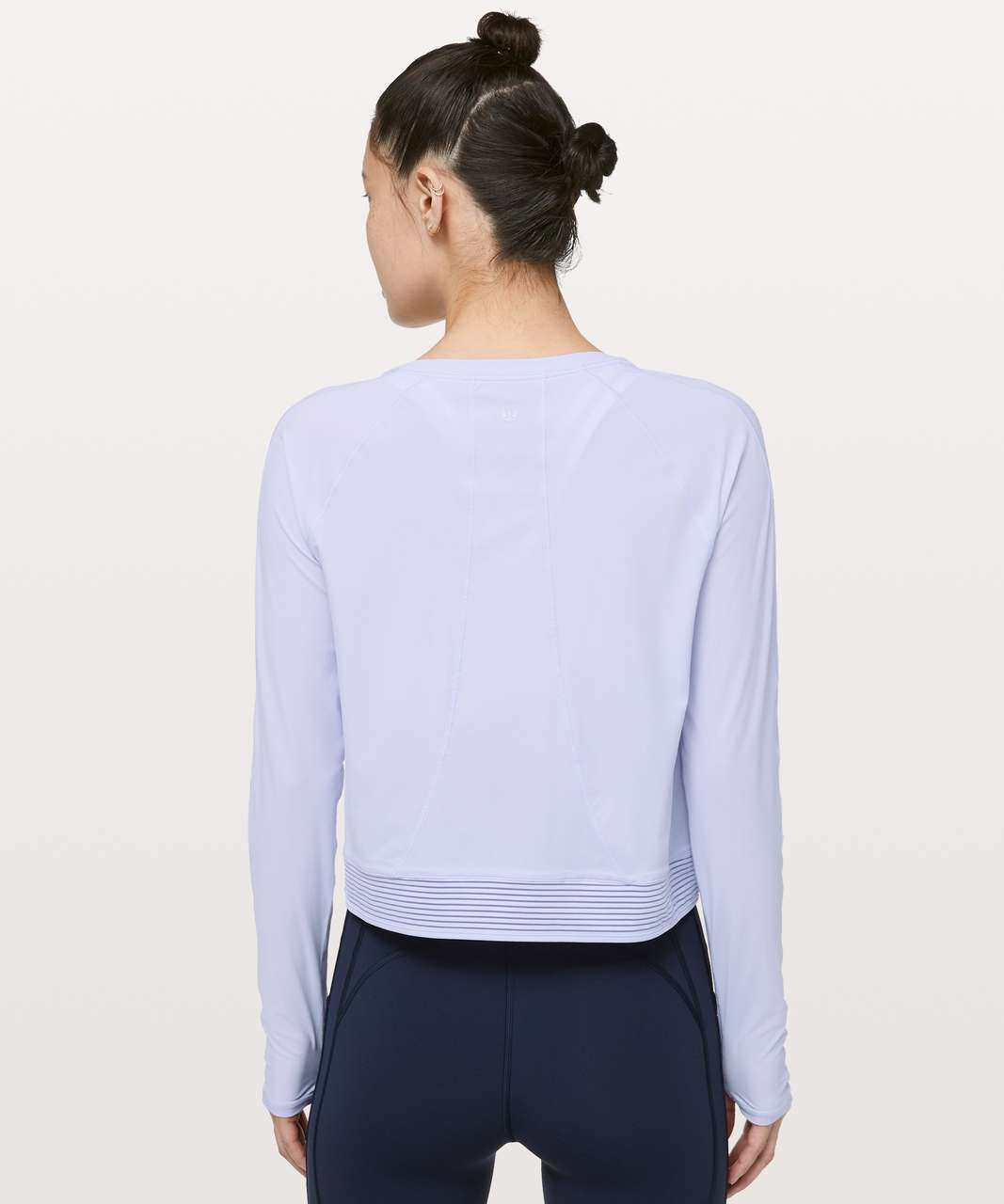 Lululemon Stripe In Stride Long Sleeve - Serene Blue