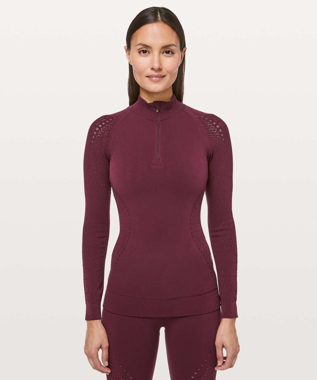 Lululemon Reveal 1/2 Zip *aurora In Black