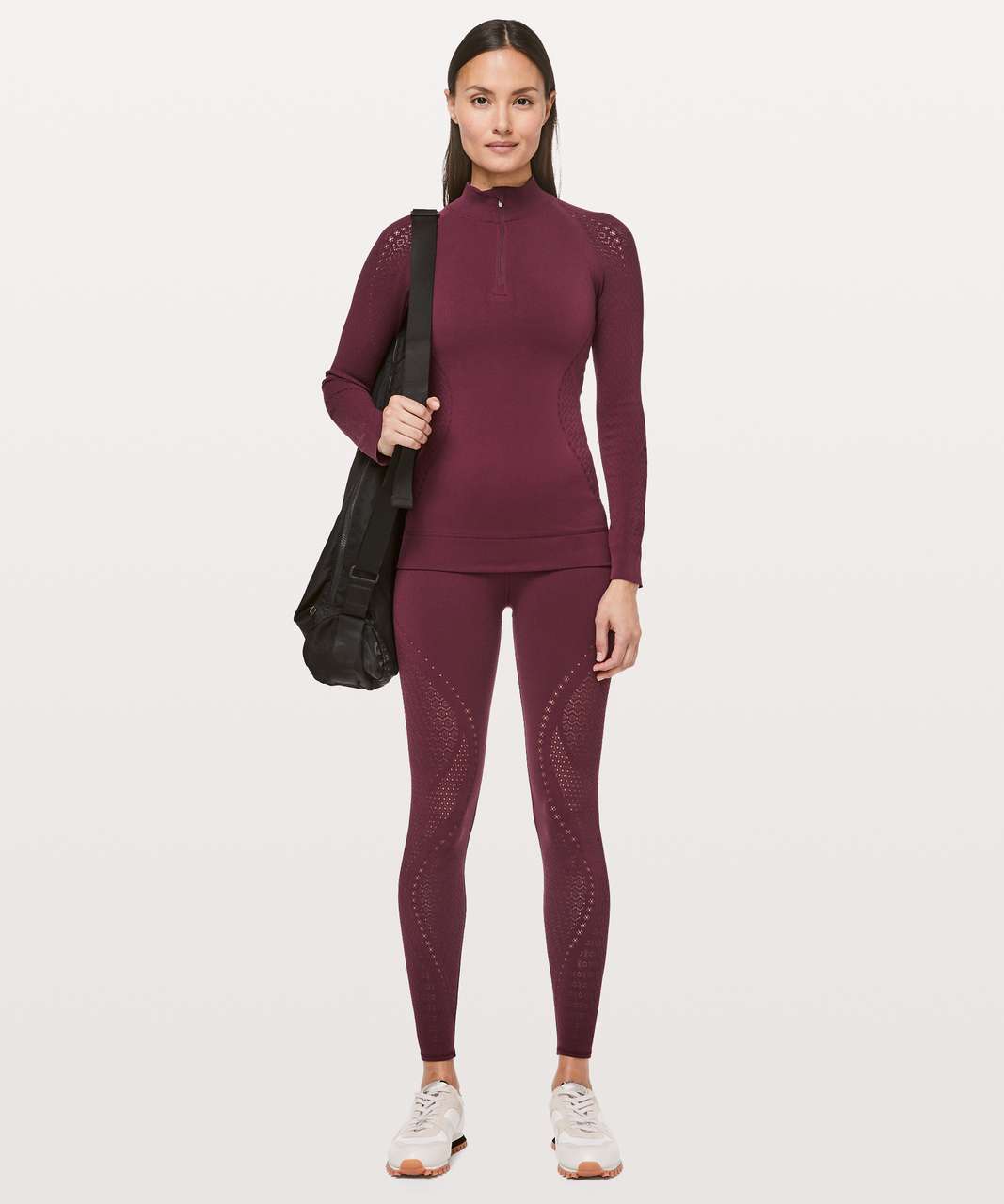 Lululemon Reveal 1/2 Zip *Mindful Motion - Deep Ruby - lulu fanatics