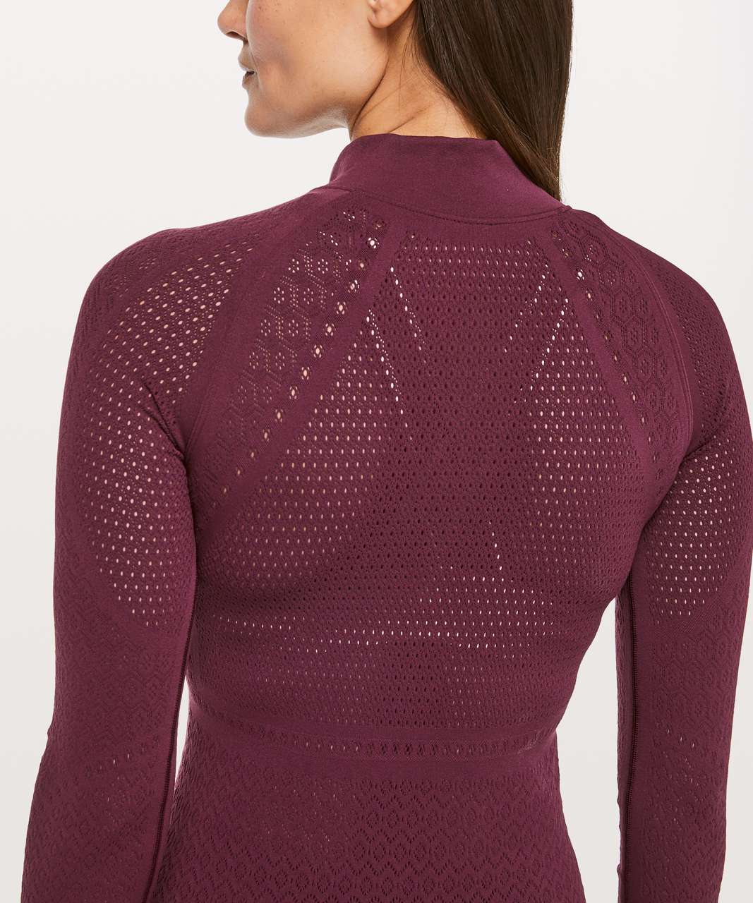 Lululemon Reveal 1/2 Zip *Mindful Motion - Deep Ruby