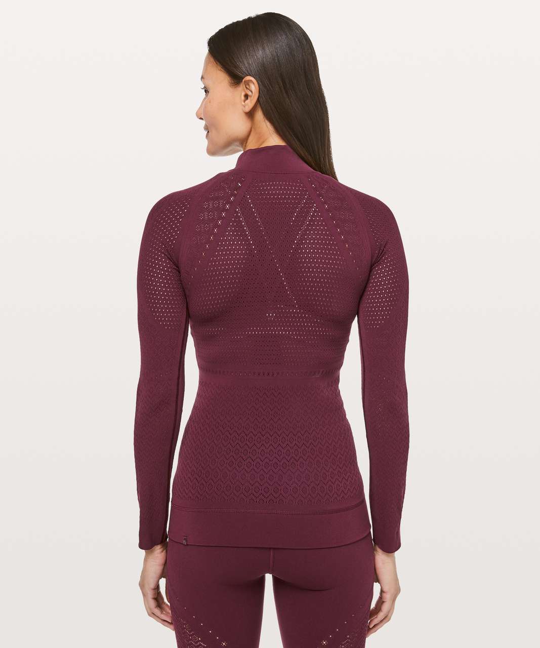 Lululemon Reveal 1/2 Zip *Mindful Motion - Deep Ruby - lulu fanatics