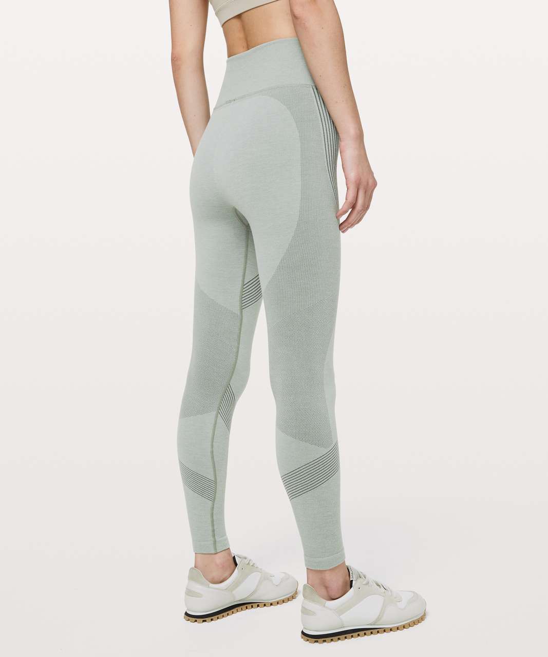 Lululemon Aerial Silk Tight *28” - Grey Sage / White