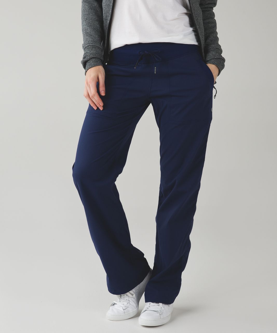 Lululemon Dance Studio Mid-Rise Cropped Pant True Navy Blue Size 8