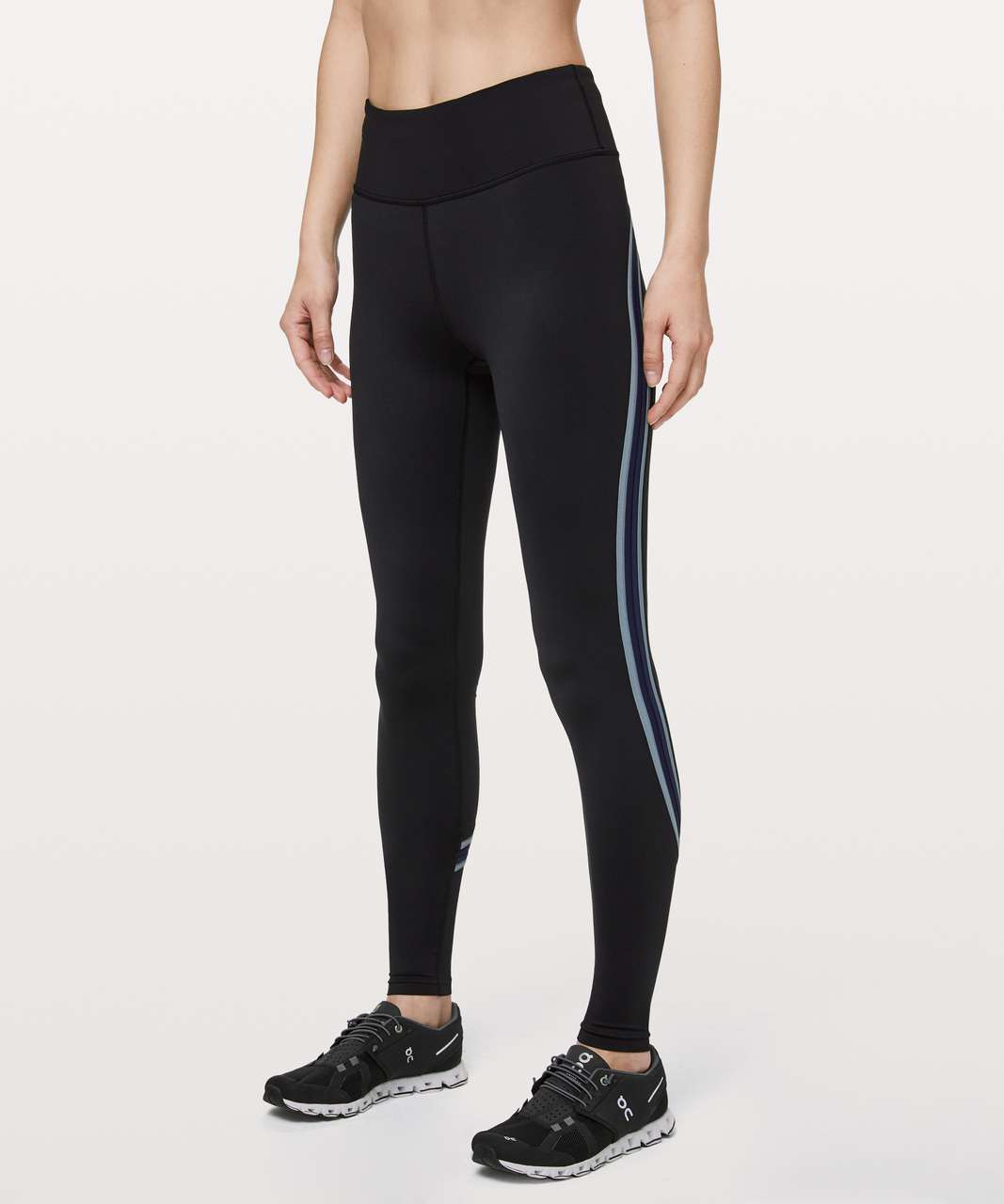 Lululemon Run Crew Tight *28" - Black / True Navy / Steam Blue