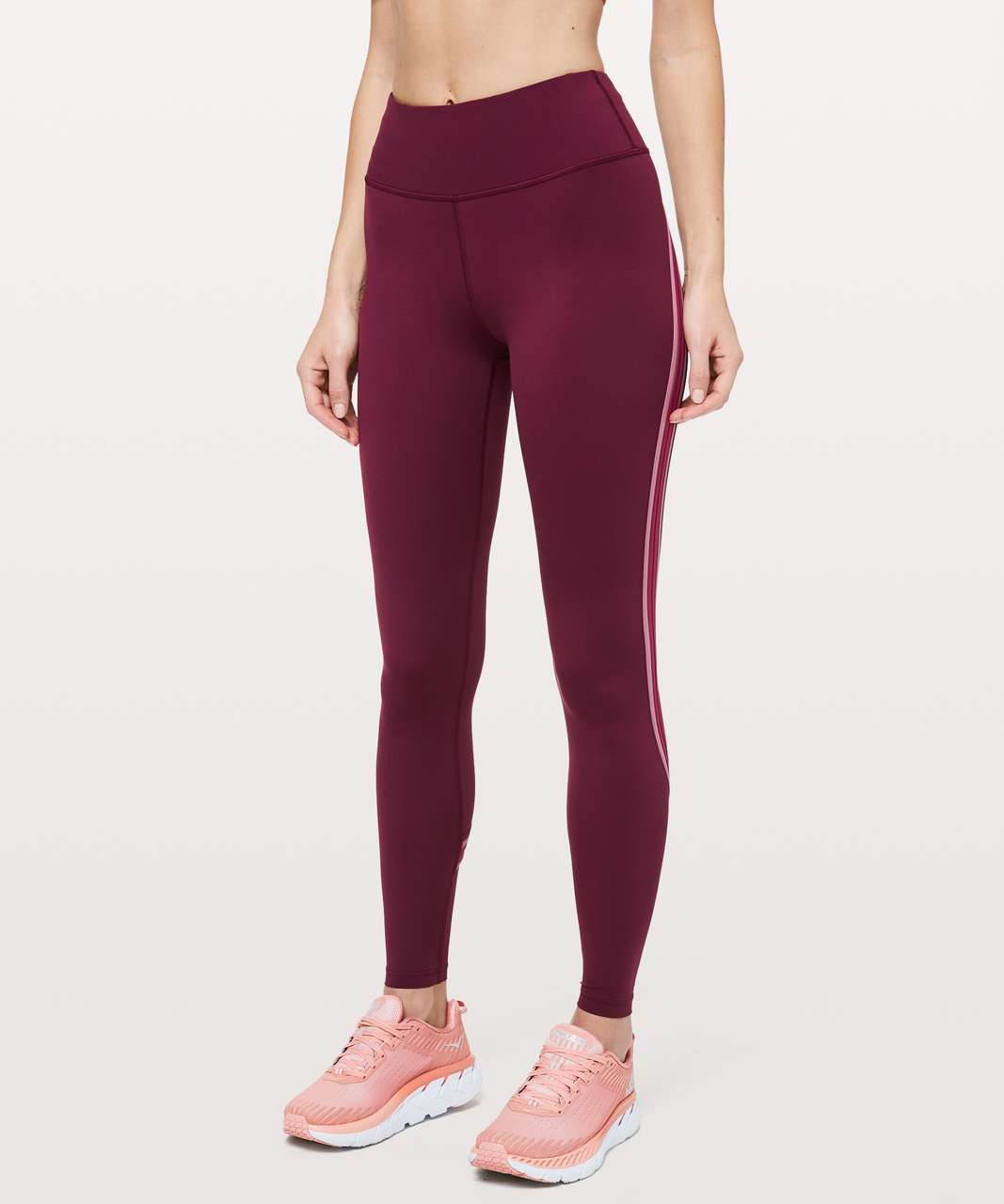 Lululemon Time To Sweat Crop Leggings Women's Star Ruby Reflective Legs  W6AMDS