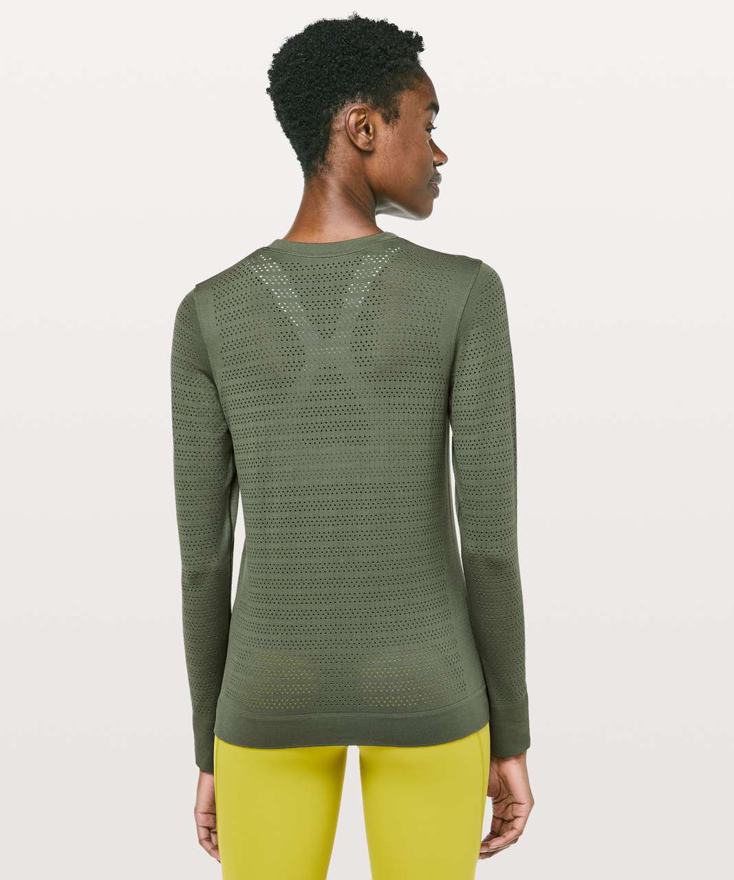 Lululemon Breeze By Long Sleeve *Squad - Barracks Green / Barracks Green