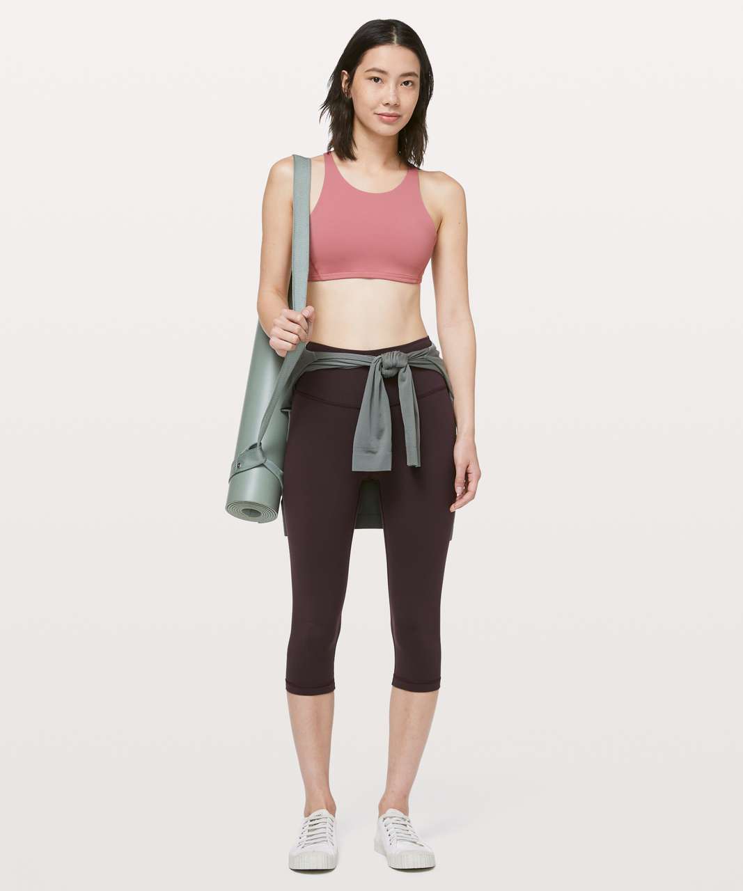 Lululemon Free To Be Bra *High Neck - Quicksand / Pink Glow