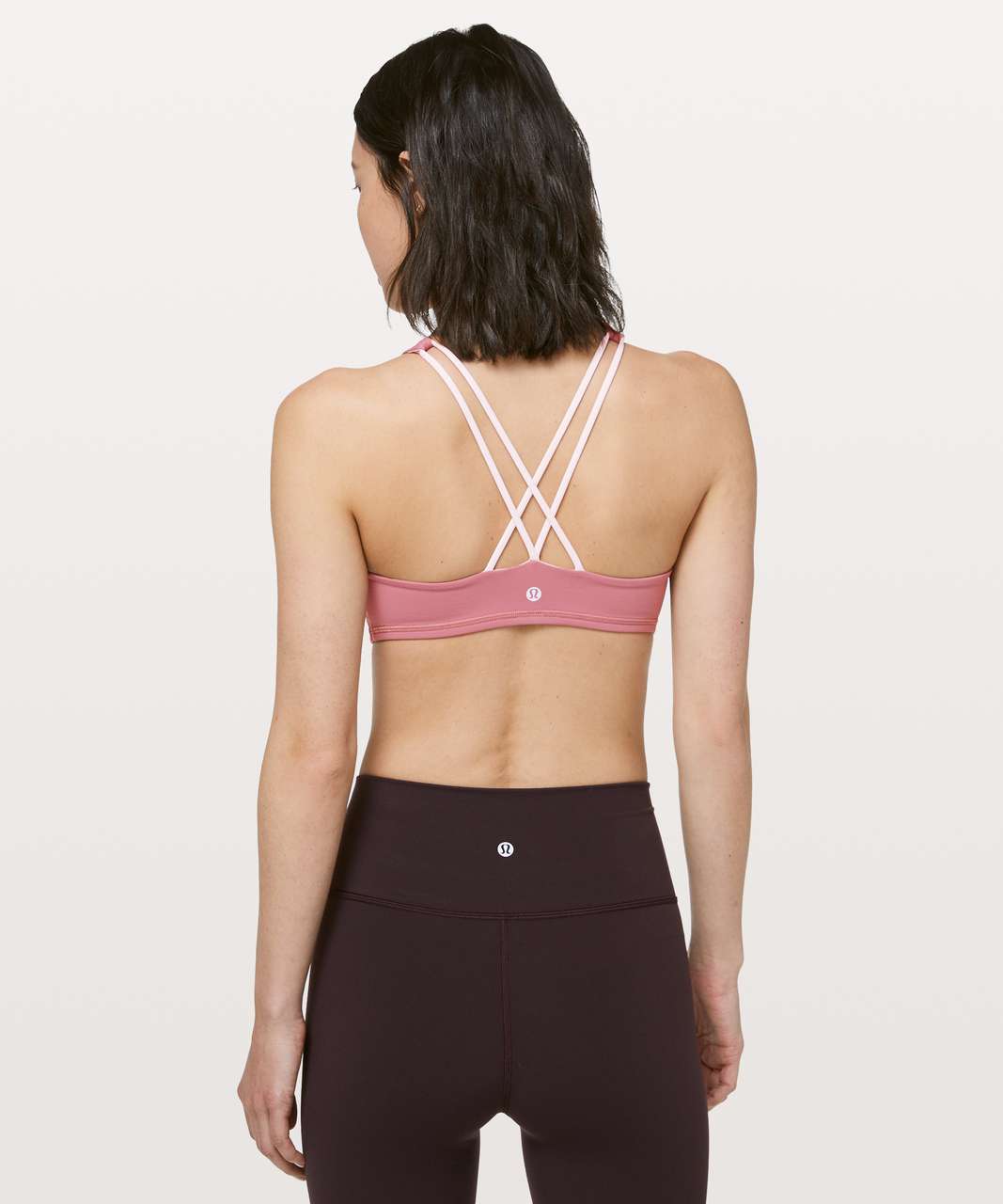 Lululemon Free To Be Bra *High Neck - Quicksand / Pink Glow - lulu fanatics