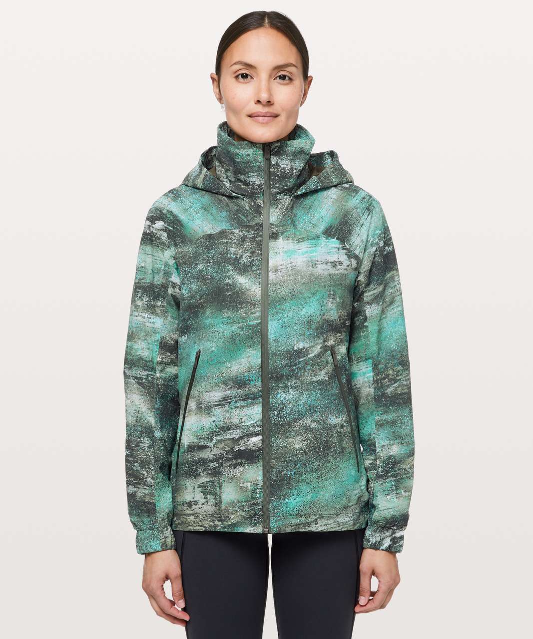 Lululemon Here To Move Jacket - Azurite Dark Olive Multi