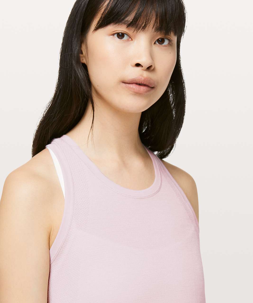 Lululemon Aerial Silk Tank - Pink Bliss / White