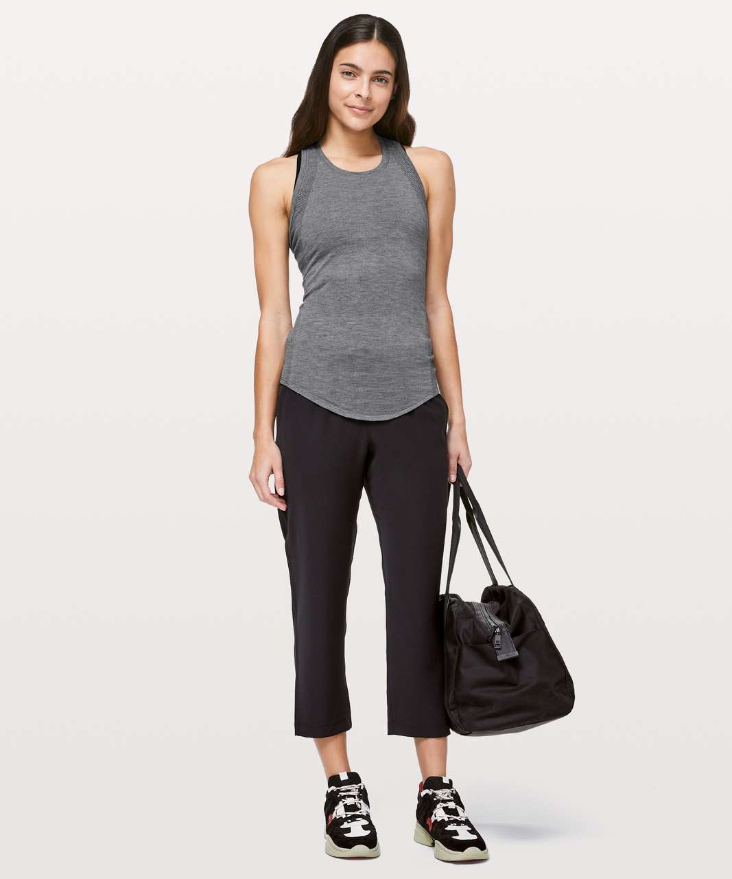 Lululemon Aerial Silk Tank - Black / White