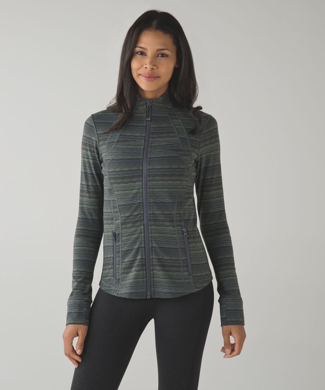 Lululemon Define Jacket - Space Dye Twist Dark Slate Fatigue Green ...