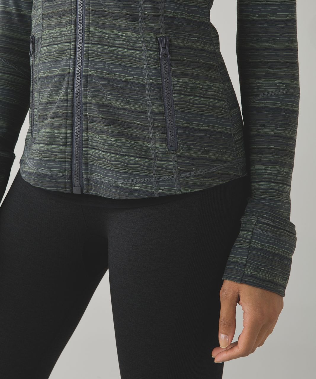 Lululemon Define Jacket - Space Dye Twist Dark Slate Fatigue Green