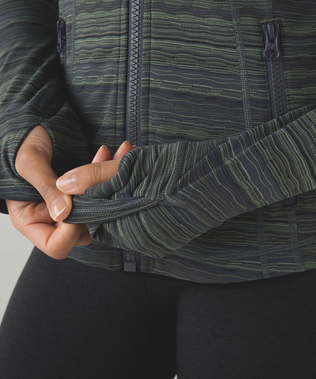 Lululemon Define Jacket - Space Dye Twist Dark Slate Fatigue Green