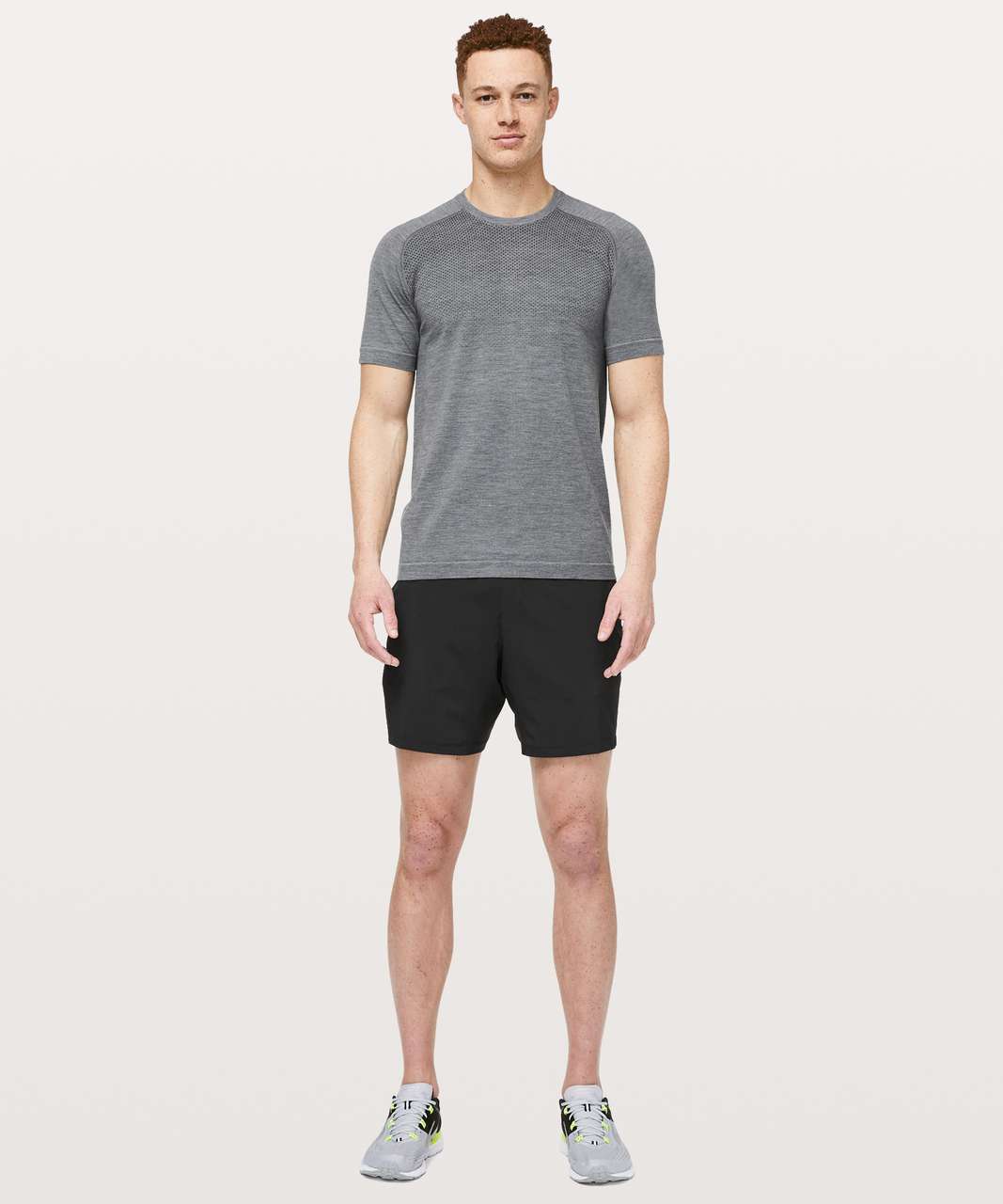 Lululemon Dry Flight Short Sleeve - Black / White