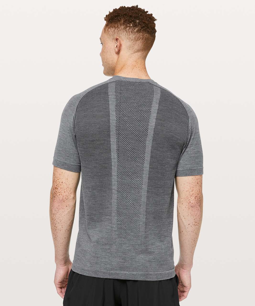 Lululemon Dry Flight Short Sleeve - Black / White