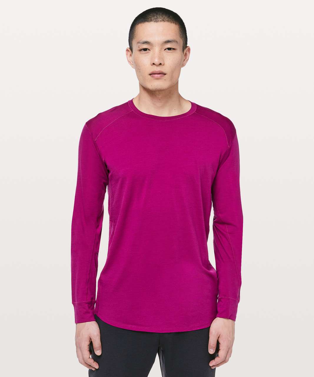 Lululemon Diffract Long Sleeve *lululemon lab - Deep Fuschia