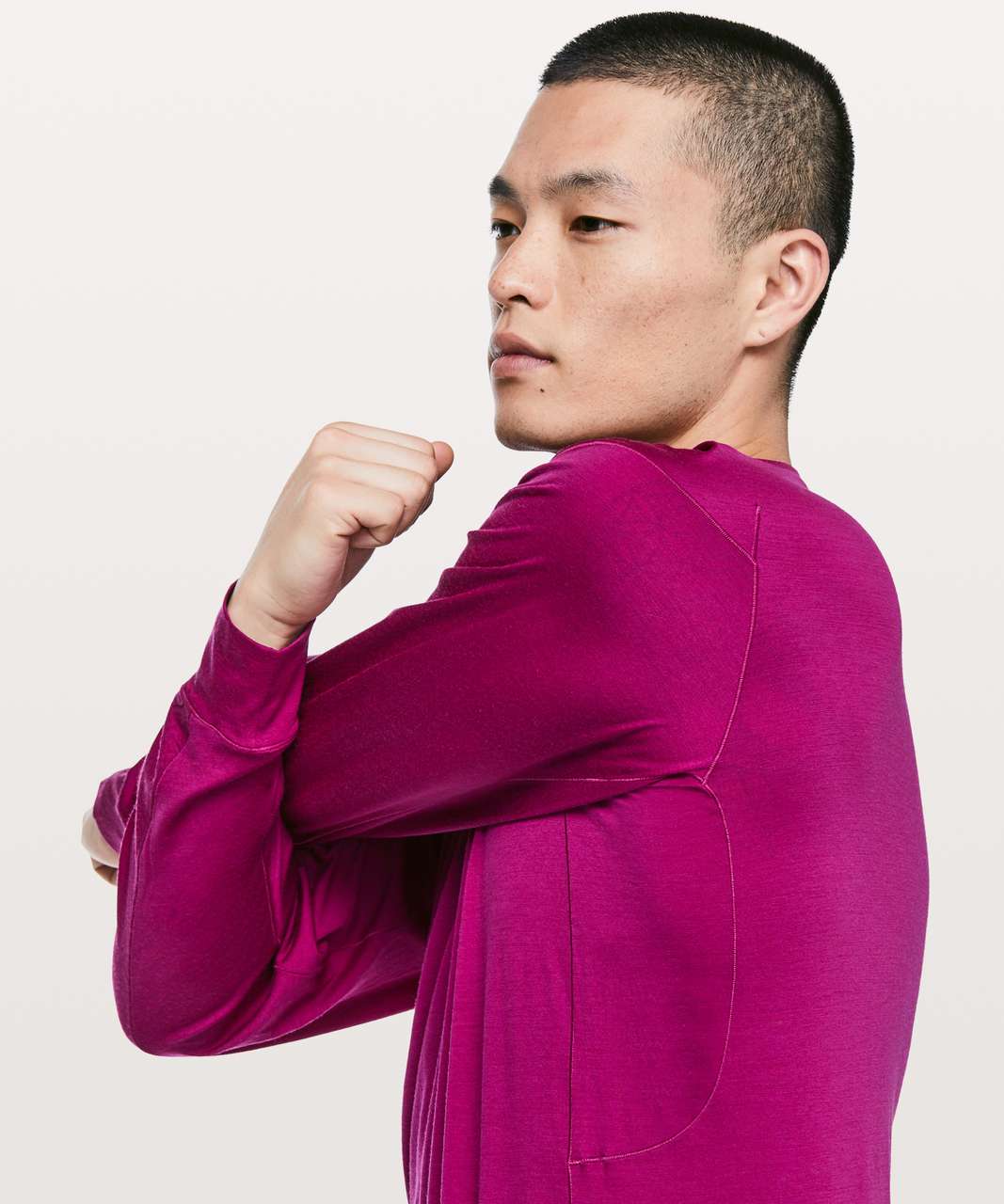 Lululemon Diffract Long Sleeve *lululemon lab - Deep Fuschia