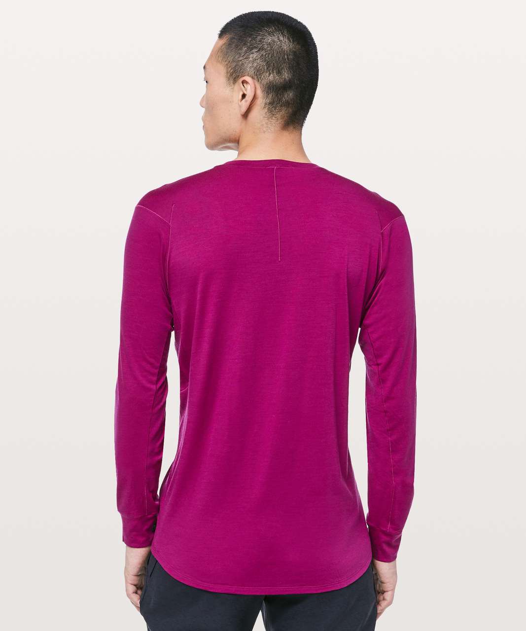 Lululemon Diffract Long Sleeve *lululemon lab - Deep Fuschia