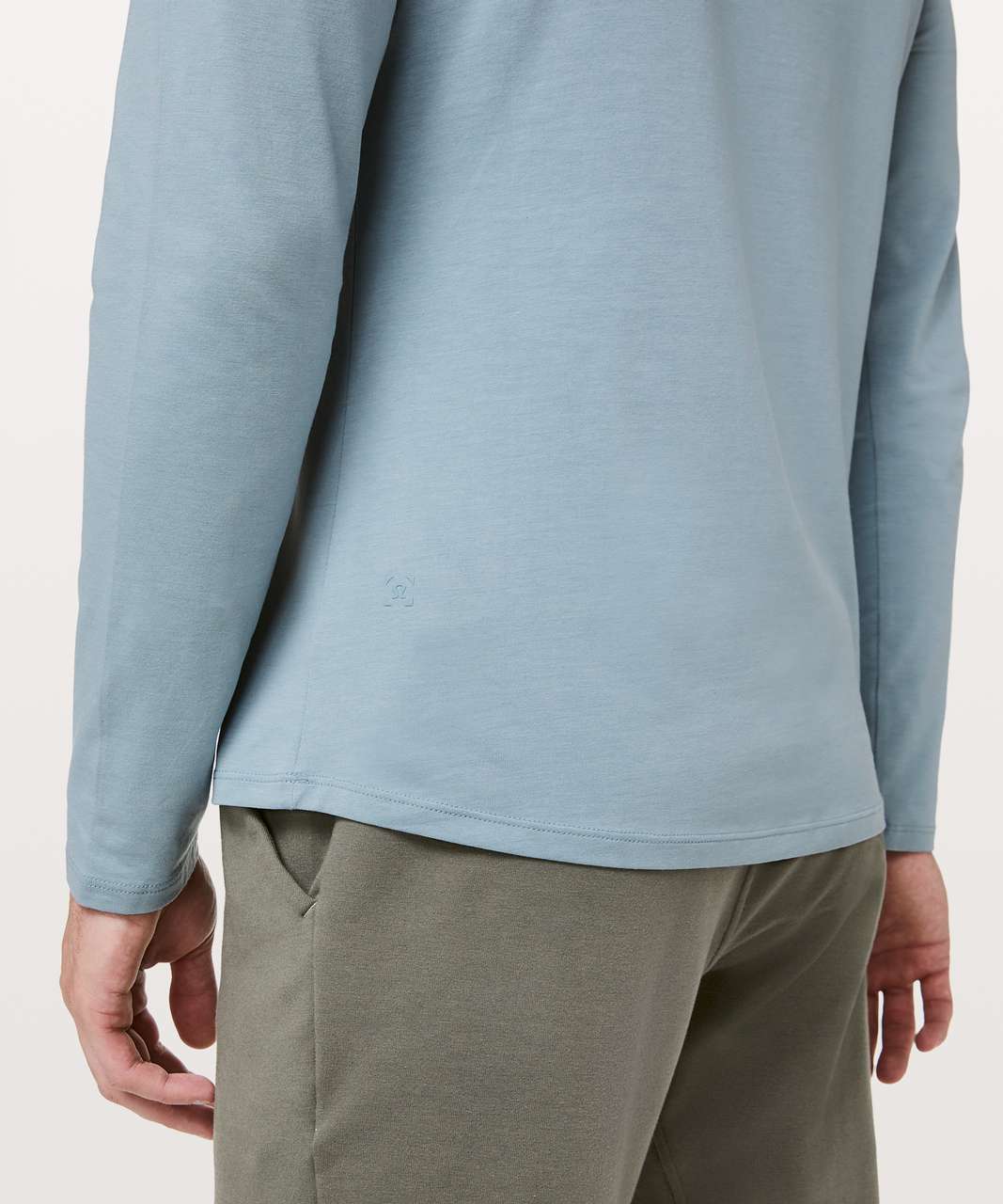 Lululemon 5 Year Basic Long Sleeve Henley - Blue Cast