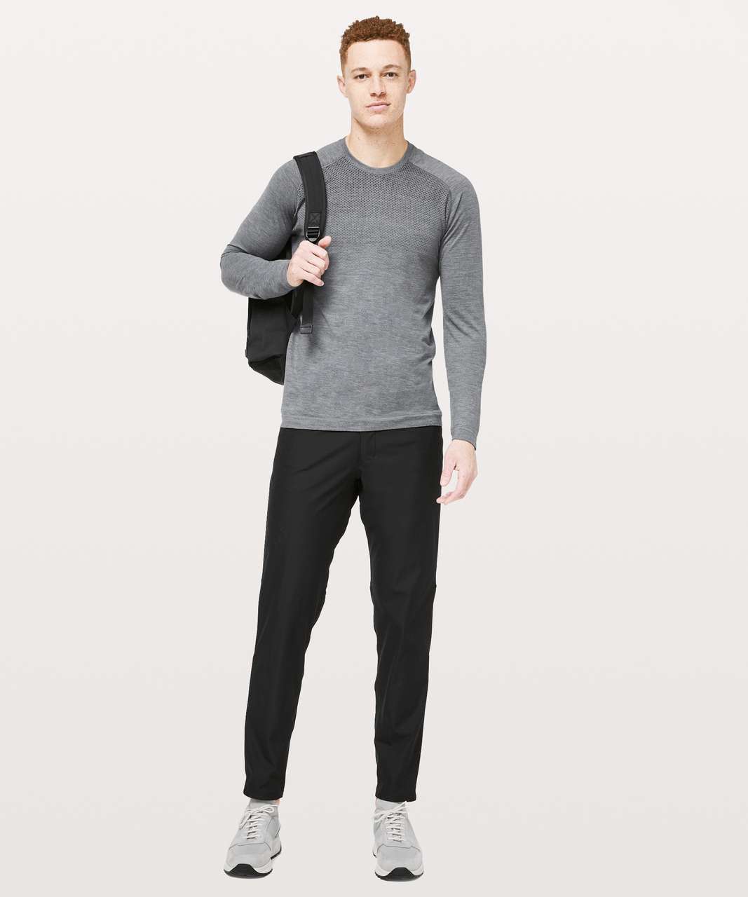 Lululemon Dry Flight Long Sleeve - Black / White