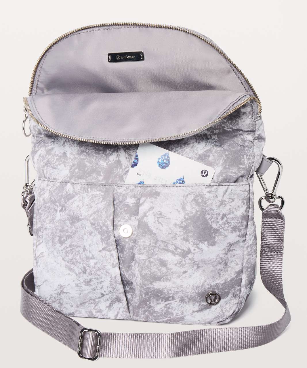 Lululemon All Night Festival Bag *5L - Washed Marble Alpine White Silverscreen