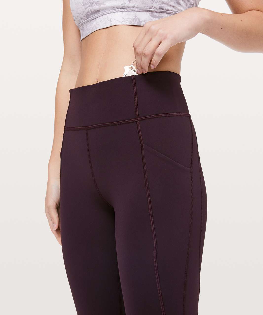 Lululemon Time To Sweat Tight *28" - Plum Shadow