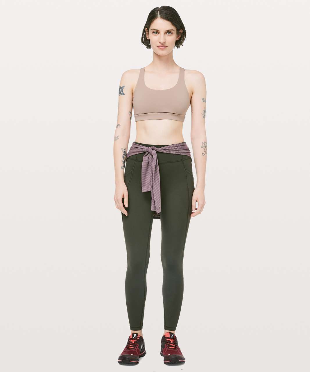 Lululemon Time To Sweat Tight *28" - Dark Olive