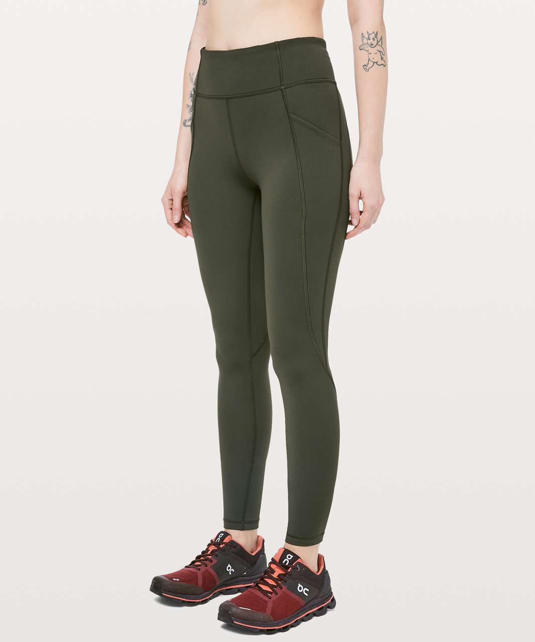 Lululemon Time To Sweat Tight *28" - Dark Olive