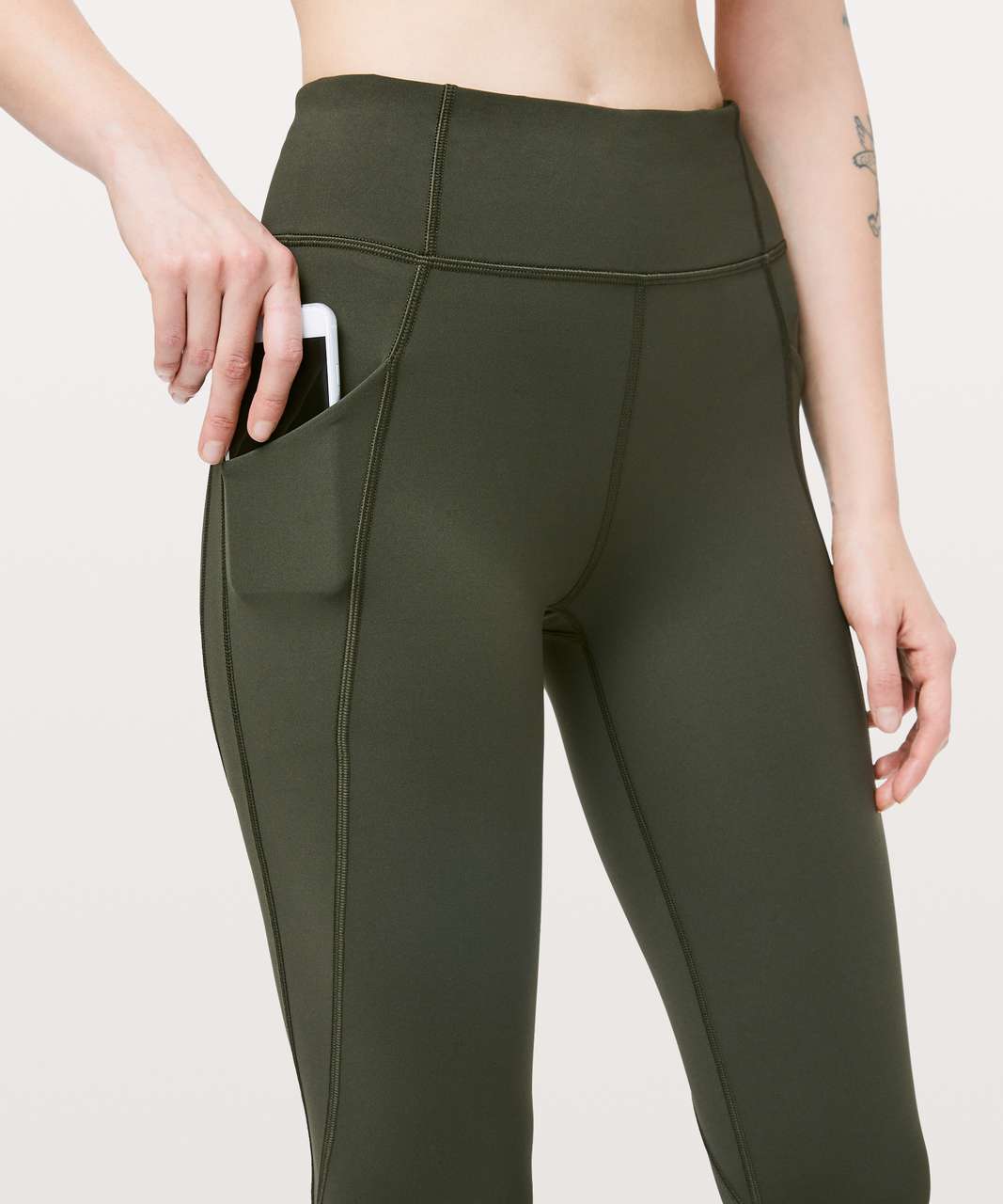 Lululemon Time To Sweat Tight *28" - Dark Olive