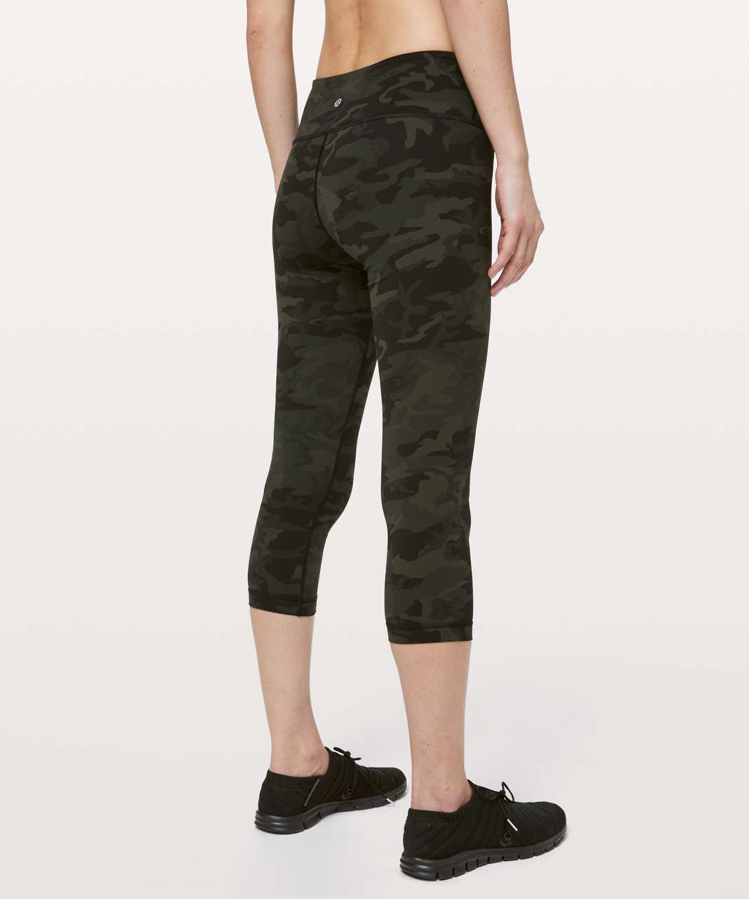 Lululemon Wunder Under Crop III Full-On Luxtreme 21" - Incognito Camo Multi Gator Green