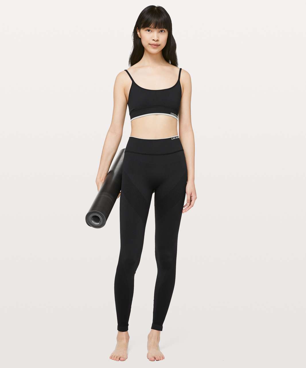 Lululemon Iconic Sweat Tight - Black / Ocean Mist