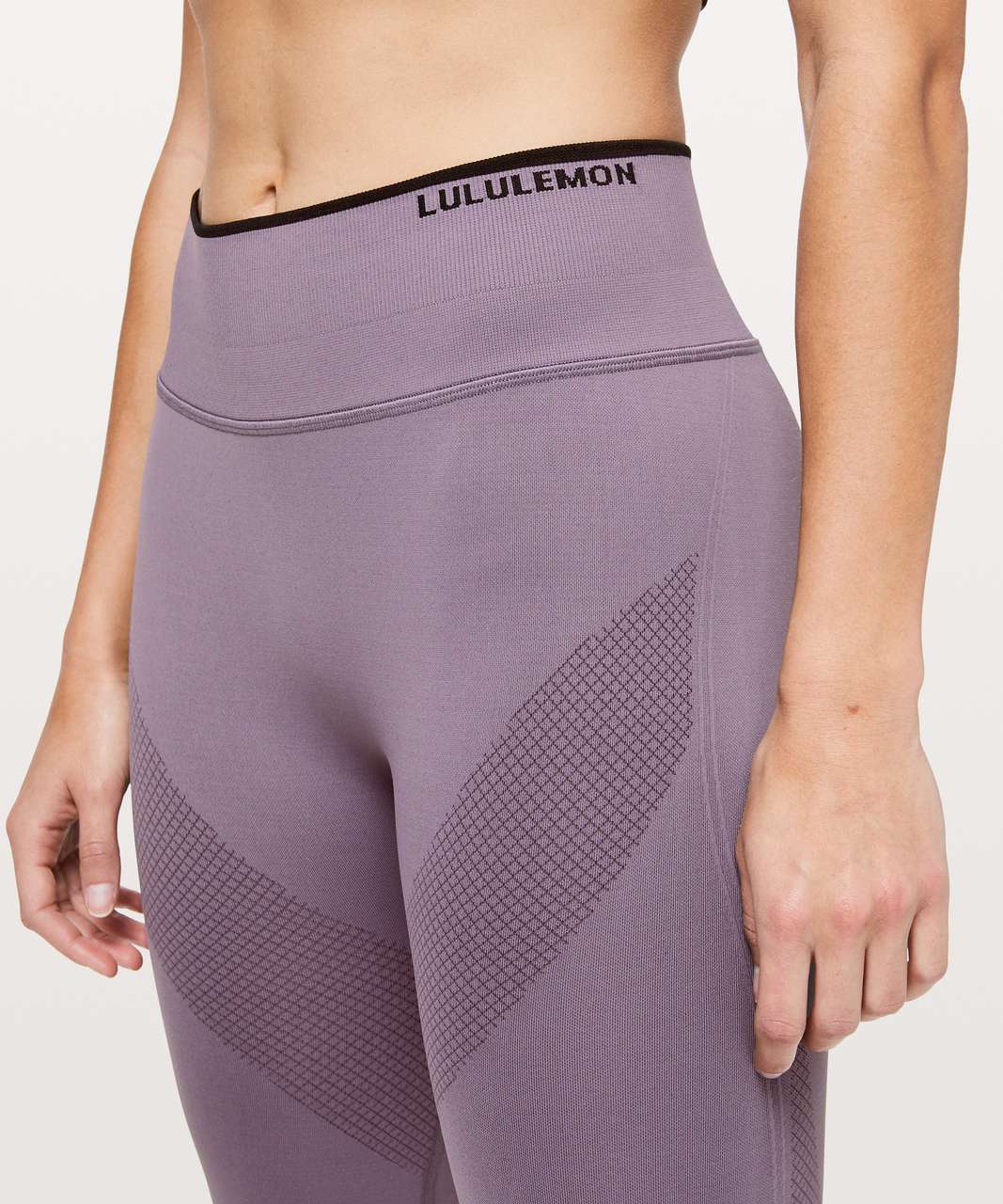 Lululemon Iconic Sweat Tight - Graphite Purple / Black